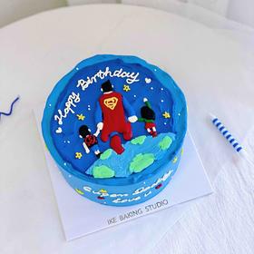 超人爸爸 | 手绘蛋糕