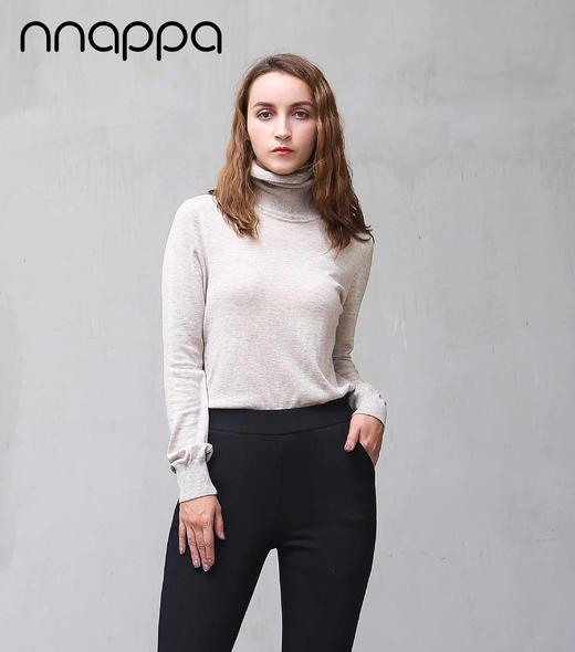 nnappa高领基本款毛衣7195 商品图1