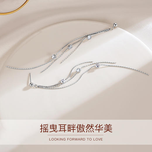 【winy】傲慢舞姿耳钉925银银色 /玫瑰金色 商品图1