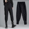 PDD-XDJ201118新款时尚气质休闲宽松高腰大码加绒加厚保暖棉裤TZF 商品缩略图5