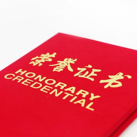 启恒荣誉证书 绒面加厚12烫金奖状 1本 打开平摊a4证书优秀员工年会活动奖励表彰 商品图4