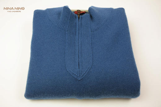 亚宁半高领拉链衫 原色/蓝色/浅绿 商品图5