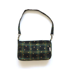 HUJI祤集Butter单肩包插画格纹樱桃