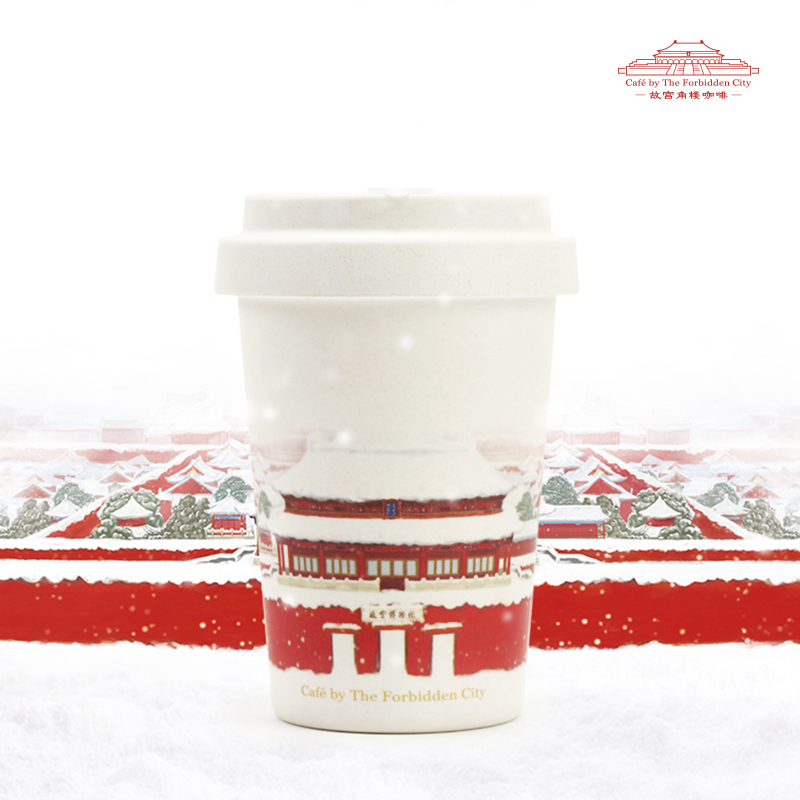 猫冬紫禁城雪慕环保咖啡杯