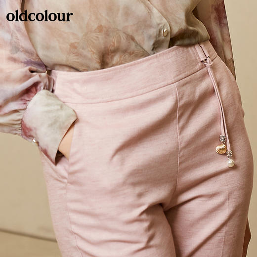 oldcolour纯色时尚百搭长裤M11073186 商品图3