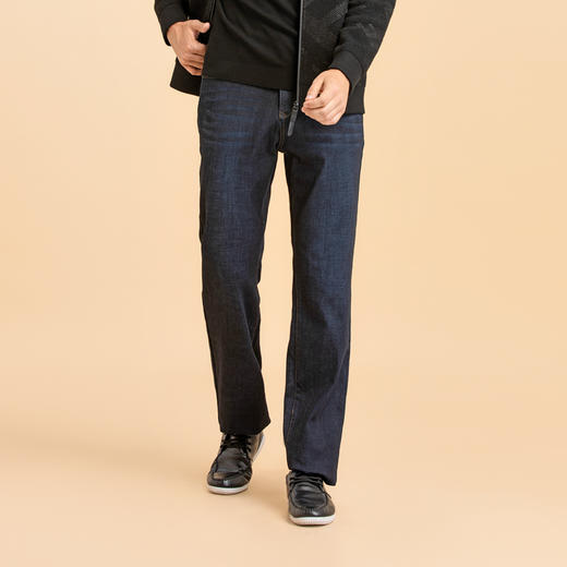 半身缘男裤 秋季精美刺绣亲肤牛仔裤204101b10101374