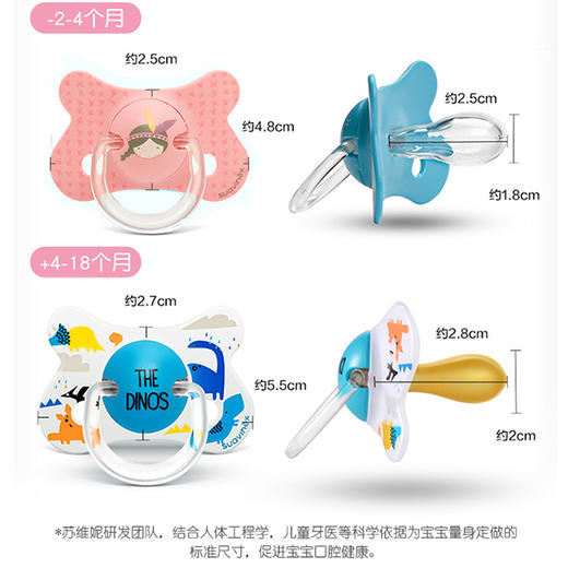 Suavinex苏维妮新生儿安抚奶嘴超软硅胶乳胶拇指型婴儿安睡型奶嘴 商品图14