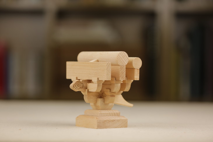 清式建筑榫卯斗拱积木设计精美榫卯拼装