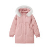 笛莎童装女童外套2020冬新款中大童儿童洋气大毛领中长款羽绒服女 商品缩略图4