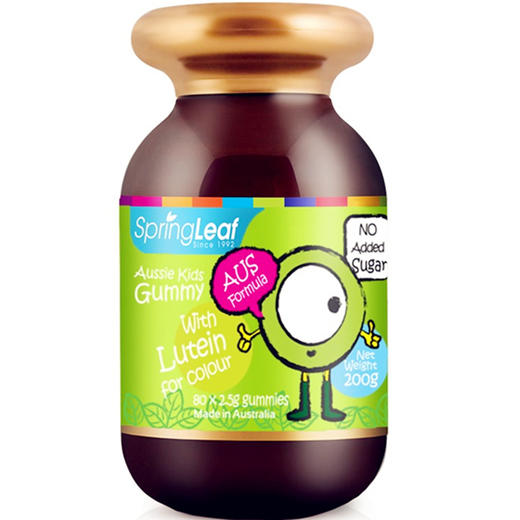 【保税仓】澳洲绿芙儿童叶黄素护眼软糖保护视力改善视力200g 商品图3