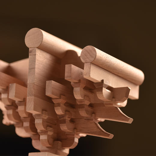 清式建筑榫卯斗拱积木设计精美榫卯拼装