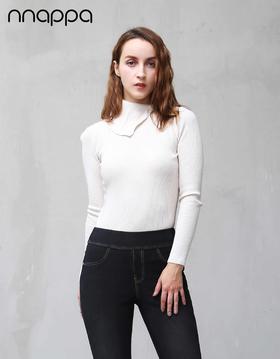 nnappa高领多纽扣变化RIB上衣7202