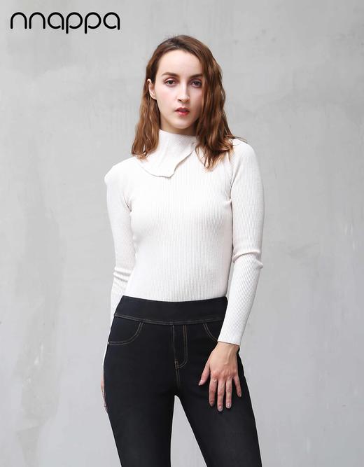 nnappa高领多纽扣变化RIB上衣7202 商品图0