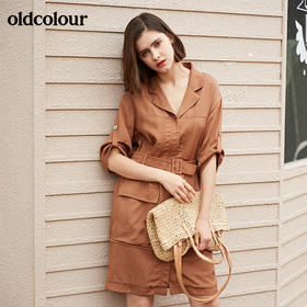 oldcolour中袖连衣裙M13102445