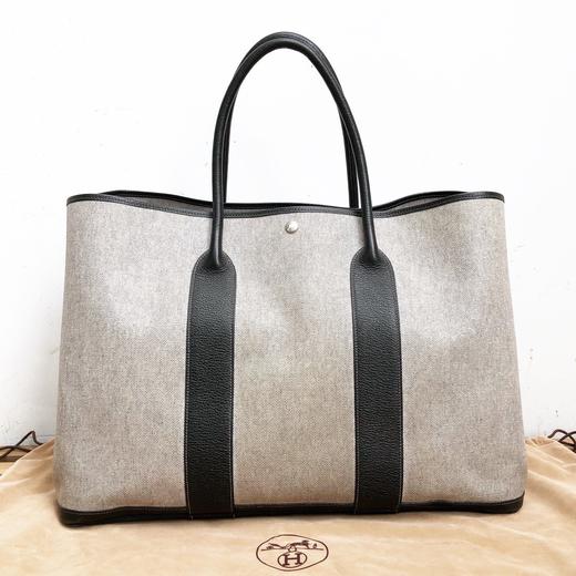 hermes爱马仕黑白garden party50号旅行包