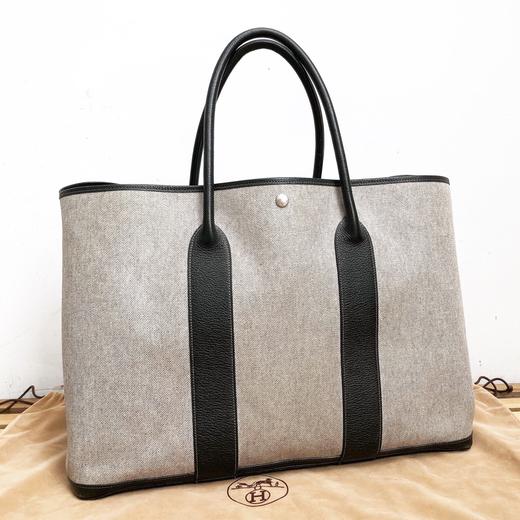 hermes爱马仕黑白garden party50号旅行包