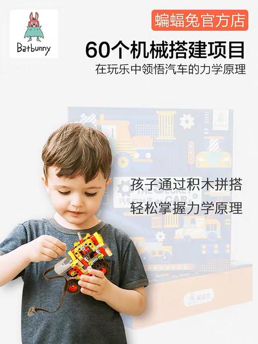 蝙蝠兔汽车的秘密儿童小颗粒机械拼装益智玩具 商品图1