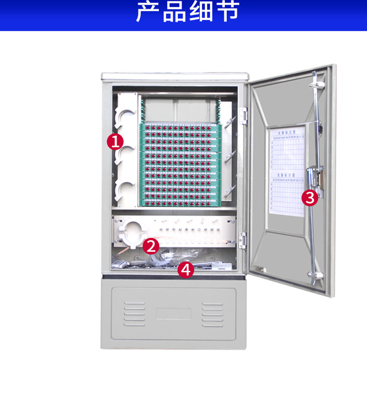 室外光缆交接箱96144288576芯室外落地式挂壁式光交箱电信级fc满配满