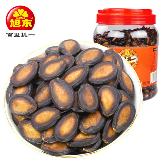 旭东908g桶装大片甘草味话梅味西瓜子百里挑一休闲零食坚果炒货年货 商品图1