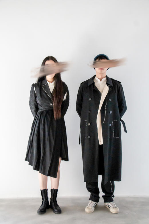 百褶风衣裙-十点睡觉 商品图2