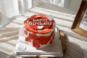 红色ins HAPPY BIRTHDAY