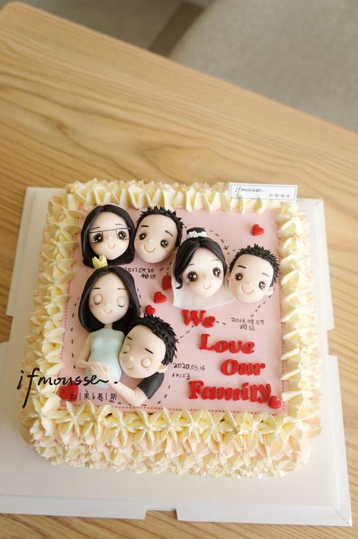 「翻糖」奶油蛋糕加翻糖装饰 人头定制款 商品图0