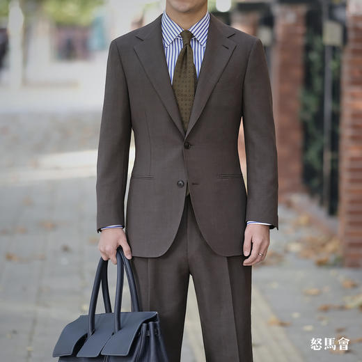 Hardy Minnis Fresco III Original 强捻抗皱棕色意式全麻衬套装 商品图0