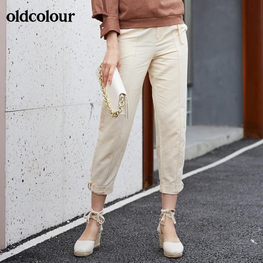 oldcolour春秋款时尚气质纯色百搭气质长裤M13073418 商品图2