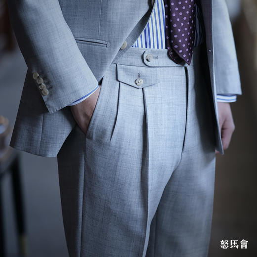 Hardy Minnis Fresco III Original 强捻抗皱浅灰色意式全麻衬套装 商品图3