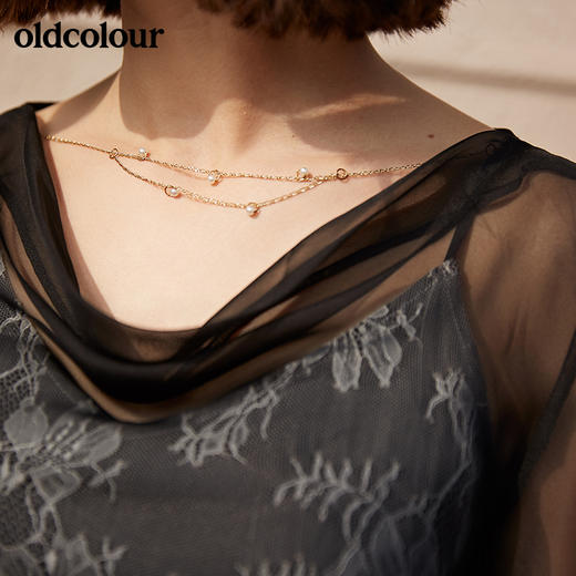 oldcolour夏季新品收腰显瘦时尚蕾丝连衣裙M13103432 商品图3