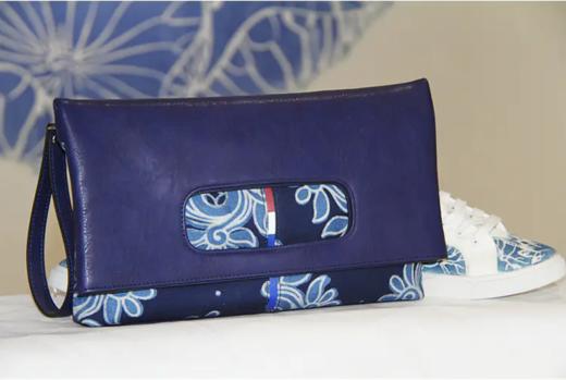 青云染·植物染 手工蜡染手提包  折叠包 商品图6