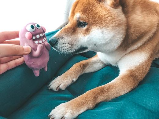 新款Qmonster宠物发声玩具！小泥人系列!全场满80元包邮！ 商品图3