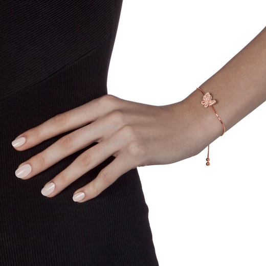 芙丽芙丽/Folli Follie 可爱甜美灵动蝴蝶可调节手链手镯女 商品图1