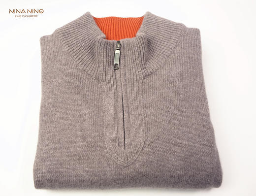 亚宁半高领拉链衫 原色/蓝色/浅绿 商品图3