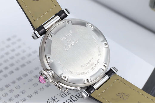 二手正品卡地亚￥18288九九新卡地亚帕莎系列精钢自动机械女表型号w