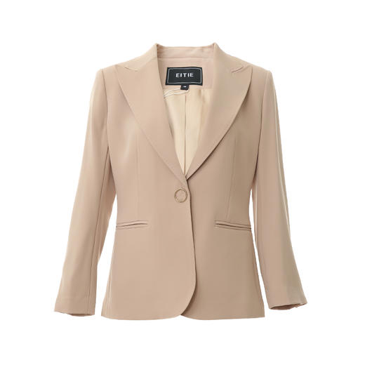 EITIE爱特爱春季新款时尚通勤翻领收腰一粒扣显瘦西装外套女6303008 商品图5