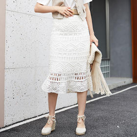 oldcolour时尚蕾丝气质显瘦半身裙女M13063411