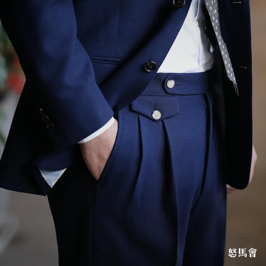 Hardy Minnis Fresco III Original 强捻抗皱藏蓝色意式全麻衬套装 商品图3