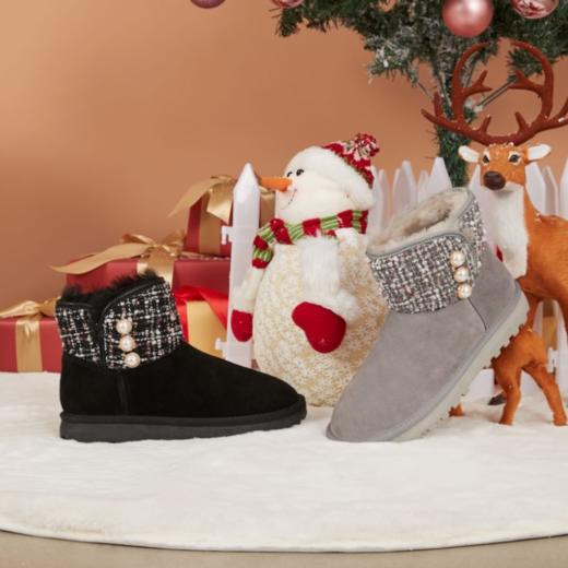 西村名物2020冬季新款小香风雪地靴X20DS43031 商品图0