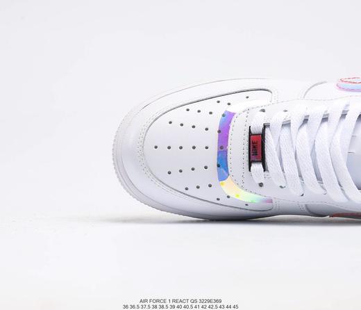 耐克Nike Air Force1 AF1白镭射纯白电玩像素空军低帮板鞋 商品图4