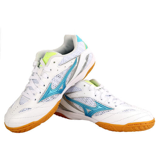 美津浓Mizuno 81GA170525 专业乒乓球运动鞋 湖蓝/白色 商品图0