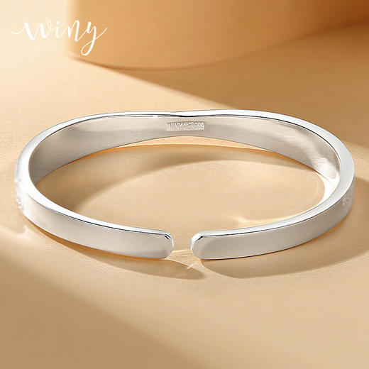 Winy9999足银浪漫相遇手镯送女友闺蜜节日生日礼物 商品图4
