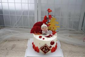 抱猫老奶奶福牌款