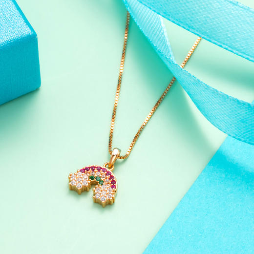 【宏艺珠宝】彩虹霓裳·银项链