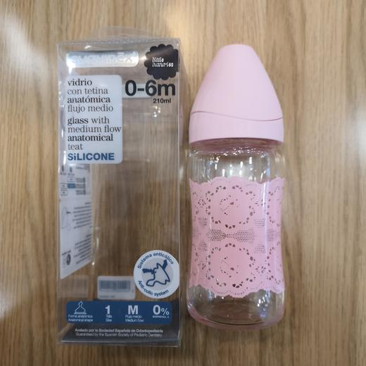 苏维妮宽口玻璃奶瓶210ml+仿生型奶嘴3800591 商品图5