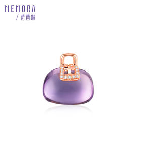 【一口价福利款】玫瑰色18K金紫晶挂坠 CP002044