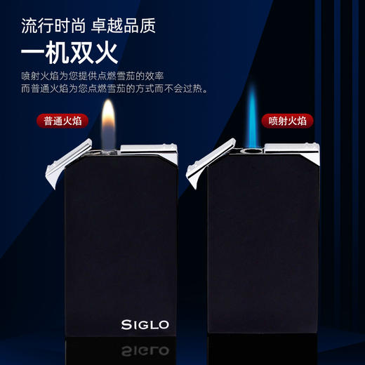 Siglo Twin Flame Lighter世纪雪茄打火机 软火+直冲火 双用途 商品图1