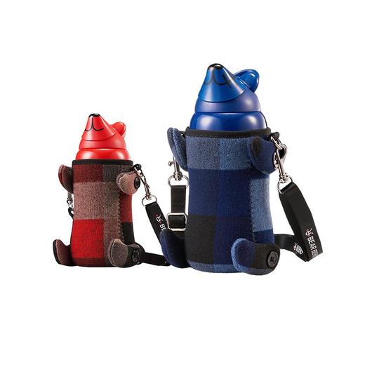 熊本士bearbens天才宝贝熊儿童保温水杯学饮吸管杯