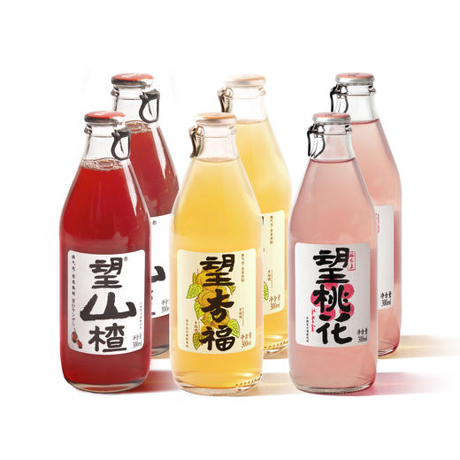 好望水望山楂汁望桃花果汁山楂气泡水整箱饮料0脂肪300ml*6 商品图0