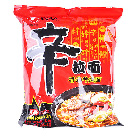 农心香菇牛肉辛拉面120g 商品图0